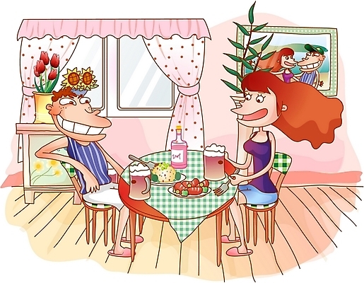 EPS 라이프스타일 커플 여자 남자 음식 데이트 일러스트 휴식 맥주 실내 사람 취미 두명 로맨틱 외식 국내일러스트 컨셉 관계 주류 내부 생활 파일형식 벡터