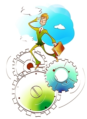 EPS 주간 남자 일러스트 비즈니스 하늘 한명 사람 20대 성인 직장인 비즈니스맨 톱니바퀴 남자만 남자한명만 성인남자만 청년만 청년남자만 청년남자한명만 성인한명만 성인남자한명만 성인만 국내일러스트 자연요소 직업 1 청년 파일형식 벡터