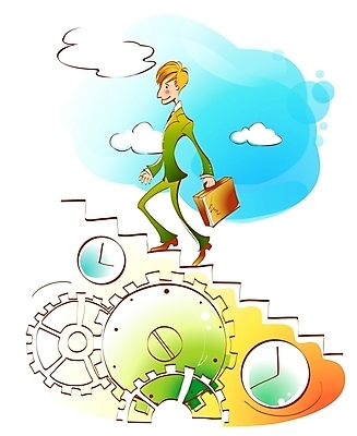 EPS 주간 남자 시계 일러스트 비즈니스 하늘 한명 사람 20대 성인 계단 성장 시간 직장인 비즈니스맨 톱니바퀴 일과 남자만 남자한명만 성인남자만 청년만 청년남자만 청년남자한명만 성인한명만 성인남자한명만 성인만 국내일러스트 자연요소 직업 1 청년 파일형식 벡터