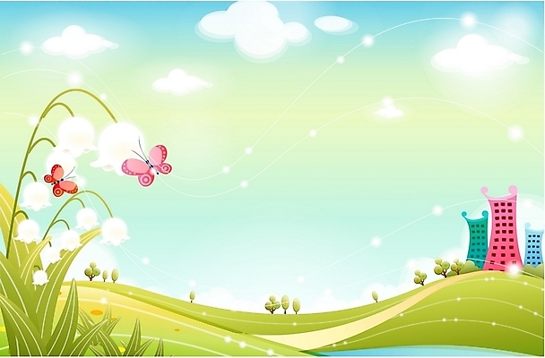 EPS 주간 구름 사계절 계절 꽃 길 나비 백그라운드 일러스트 자연 하늘 풍경 빌딩 초원 사람없음 야외 건물 봄 언덕 은방울꽃 봄배경 국내일러스트 자연요소 식물 건축물 곤충 생태계 파일형식 벡터