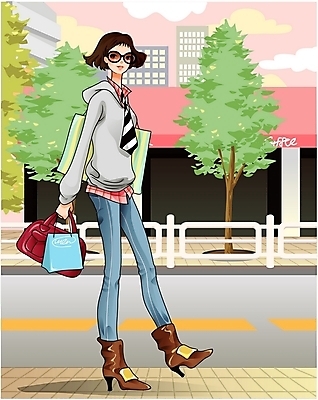 EPS 주간 전신 모델 우먼라이프 라이프스타일 계절 여자 패션 도로 포즈 일러스트 교통시설 페인터 부츠 한명 사람 이벤트 20대 성인 야외 쇼핑 상점 가을 도시 단발머리 외출 앵클부츠 여자만 여자한명만 성인여자만 청년만 청년여자만 성인한명만 청년여자한명만 성인여자한명만 성인만 국내일러스트 자연요소 1 헤어스타일 길 교통 신발 페인팅 청년 생활 시설 파일형식 벡터