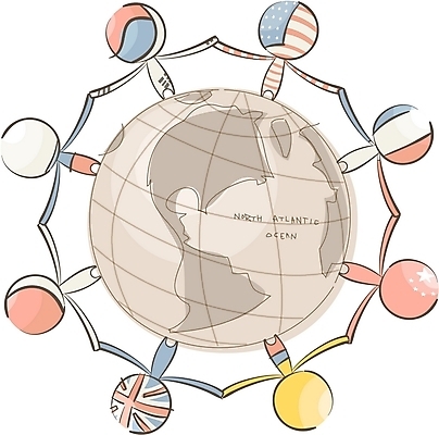 EPS 지구 일러스트 비즈니스 사람없음 글로벌 우주 글로벌비즈니스 국기 국내일러스트 파일형식 벡터