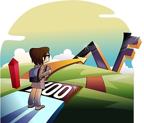 EPS 주간 학생 교육 남자 남학생 일러스트 청소년 고등학생 한명 사람 야외 10대 수능 합격 수험생 D-100 백일 입시생 남자만 남자한명만 십대만 십대남자만 십대남자한명만 국내일러스트 자연요소 1 시험 입시 디데이 파일형식 벡터