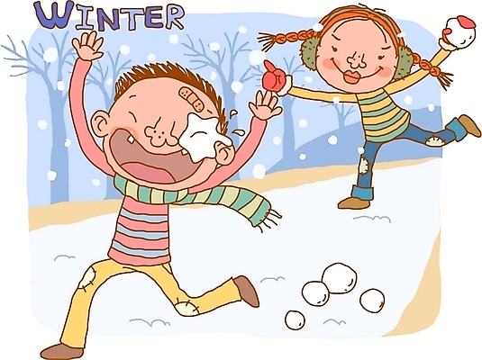 EPS 사계절 계절 여자 남자 어린이라이프 어린이 겨울 일러스트 자연 사람 소녀 소년 야외 두명 눈 순수 눈싸움 눈장난 어린이만 국내일러스트 자연요소 라이프스타일 컨셉 놀이 날씨 눈_날씨 생태계 싸움 파일형식 벡터