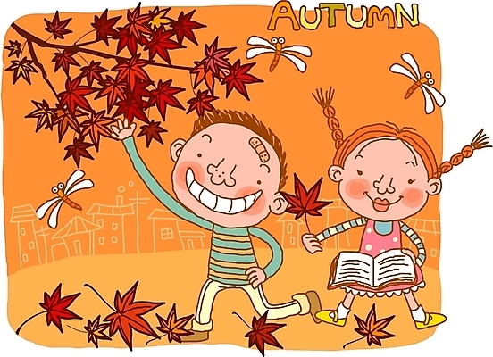 EPS 사계절 계절 여자 어린이교육 교육 남자 어린이라이프 어린이 단풍 낙엽 일러스트 자연 사람 소녀 소년 야외 두명 책 독서 가을 잠자리 순수 어린이만 국내일러스트 라이프스타일 곤충 컨셉 잎 생태계 파일형식 벡터