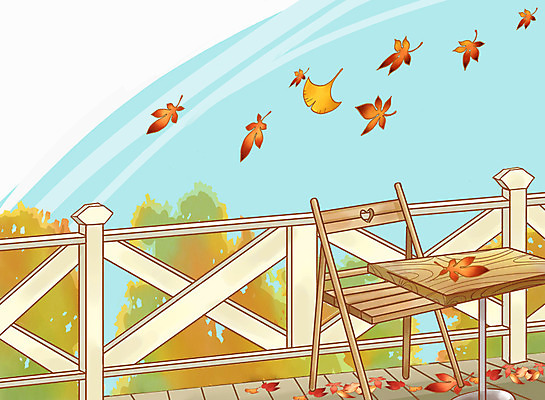 주간 PSD 식물 사계절 계절 백그라운드 단풍 낙엽 잎 의자 일러스트 자연 페인터 탁자 풍경 사람없음 야외 발코니 가을 은행잎 가을배경 국내일러스트 자연요소 가구 페인팅 생태계 파일형식 가을_계절