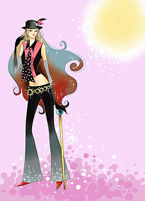 전신 PSD 모델 모자 우먼라이프 라이프스타일 긴머리 여자 패션 포즈 일러스트 페인터 지팡이 한명 사람 20대 성인 쇼핑 마술사 파마 여자만 여자한명만 성인여자만 청년만 청년여자만 성인한명만 청년여자한명만 성인여자한명만 성인만 국내일러스트 1 헤어스타일 잡화 페인팅 청년 생활 마술 파일형식