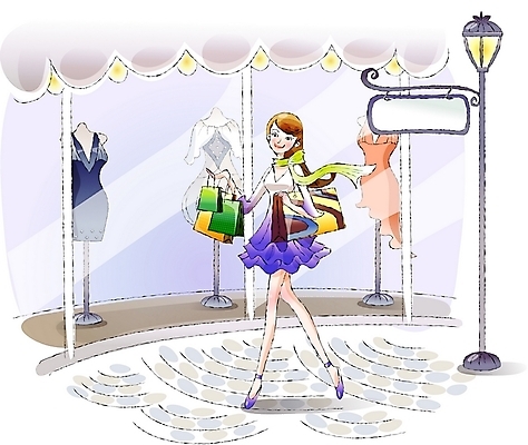 EPS 우먼라이프 라이프스타일 여자 패션 일러스트 한명 사람 20대 성인 취미 야외 라이프 쇼핑 쇼핑백 상점 쇼윈도 여자만 여자한명만 성인여자만 청년만 청년여자만 성인한명만 청년여자한명만 성인여자한명만 성인만 국내일러스트 1 가방 청년 생활 전시 파일형식 벡터