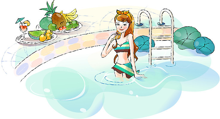 EPS 우먼라이프 라이프스타일 여자 여유 여행 일러스트 물놀이 휴가 휴식 수영장 한명 사람 20대 성인 취미 야외 라이프 풀장 수영 여자만 여자한명만 성인여자만 청년만 청년여자만 성인한명만 청년여자한명만 성인여자한명만 성인만 국내일러스트 1 감정 컨셉 놀이 청년 생활 수상스포츠 파일형식 벡터