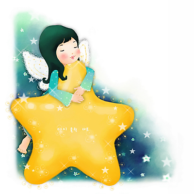 PSD 캐릭터 여자 감정 별 초등학생 어린이 날개 일러스트 상상 페인터 천사 한명 사람 소녀 판타지 순수 여자만 여자한명만 어린이만 소녀만 소녀한명만 일러캐릭터 자연요소 1 학생 컨셉 페인팅 파일형식