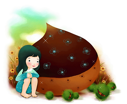 주간 PSD 캐릭터 사계절 계절 여자 감정 초등학생 어린이 일러스트 상상 페인터 한명 사람 소녀 야외 판타지 가을 밤 밤송이 순수 여자만 여자한명만 어린이만 소녀만 소녀한명만 일러캐릭터 자연요소 1 학생 컨셉 페인팅 견과류 밤_견과류 파일형식