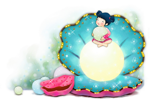 PSD 캐릭터 여자 감정 초등학생 어린이 일러스트 상상 페인터 조개 한명 사람 소녀 판타지 보석 순수 진주 진주조개 여자만 여자한명만 어린이만 소녀만 소녀한명만 일러캐릭터 1 학생 컨셉 페인팅 어패류 광석 파일형식