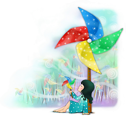 PSD 캐릭터 여자 감정 초등학생 어린이 일러스트 상상 페인터 한명 사람 소녀 판타지 바람개비 순수 여자만 여자한명만 어린이만 소녀만 소녀한명만 일러캐릭터 1 학생 컨셉 페인팅 파일형식