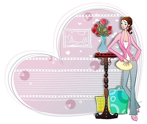 EPS 전신 모델 우먼라이프 라이프스타일 여자 패션 포즈 가방 일러스트 탁자 한명 사람 20대 성인 쇼핑 쇼핑백 꽃병 핸드백 여자만 여자한명만 성인여자만 청년만 청년여자만 성인한명만 청년여자한명만 성인여자한명만 성인만 국내일러스트 1 잡화 꽃 가구 청년 생활 파일형식 벡터