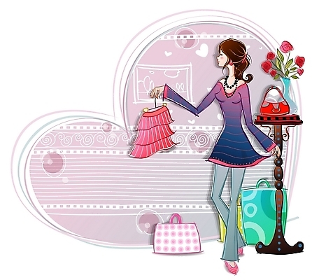 EPS 전신 모델 우먼라이프 라이프스타일 옷 여자 패션 포즈 가방 일러스트 탁자 한명 사람 20대 성인 쇼핑 치마 쇼핑백 상점 꽃병 핸드백 여자만 여자한명만 성인여자만 청년만 청년여자만 성인한명만 청년여자한명만 성인여자한명만 성인만 국내일러스트 1 잡화 꽃 가구 하의 청년 생활 파일형식 벡터