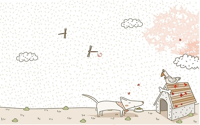 EPS 동물 구름 척추동물 육지동물 사계절 계절 백그라운드 단풍 일러스트 포유류 자연 하늘 사람없음 야외 가을 닭 개 잠자리 개집 가을배경 국내일러스트 자연요소 곤충 잎 조류 생태계 애견용품 파일형식 벡터 가을_계절