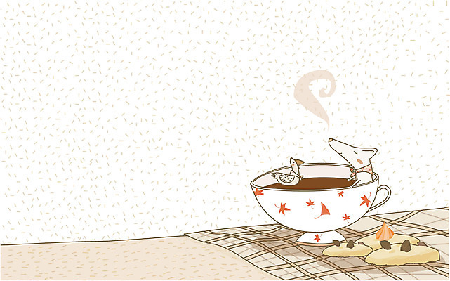 EPS 동물 척추동물 육지동물 사계절 계절 커피 백그라운드 일러스트 포유류 자연 티타임 휴식 사람없음 쿠키 과자 가을 닭 개 커피잔 찻잔 가을배경 국내일러스트 음료 컨셉 조류 디저트 잔 생태계 파일형식 벡터 가을_계절