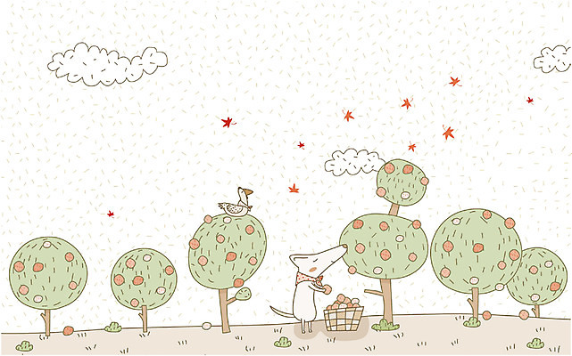 EPS 나무 동물 구름 척추동물 육지동물 사계절 계절 백그라운드 과일 일러스트 포유류 자연 하늘 사람없음 야외 가을 닭 개 과수원 가을배경 국내일러스트 자연요소 식물 농업 조류 생태계 파일형식 벡터 가을_계절