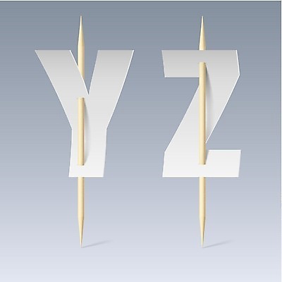 EPS 해외이미지 알파벳 종이 일러스트 회색배경 대문자 사람없음 Z Y 이쑤시개 뚫기 해외202004 해외일러스트 영어 백그라운드 모션 회색 파일형식 벡터