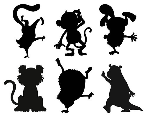 EPS 해외이미지 클립아트 동물 템플릿 디자인 실루엣 선 백그라운드 일러스트 장난 놀이 미술 그래픽 검은색 회색 흰색 원숭이 그리기 호랑이 그룹 황무지 낙서 그늘 6 스케치 그림 예술가 육식동물 유인원 고립 비버 여우원숭이 많음 해외202004 해외일러스트 컬러 컨셉 포유류 모션 문화예술 촬영기법 숫자 파일형식 벡터