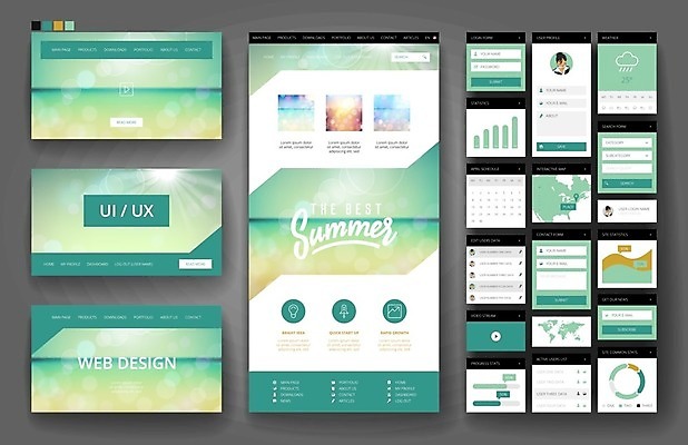 EPS 해외이미지 템플릿 디자인 바다 여행 지도 인터넷 일러스트 비즈니스 하늘 모바일 휴가 사람없음 그래픽 초록색 여름 세트 세계 햇빛 태양 웹 플랫 메뉴 휴양지 레이아웃 페이지 UI 인터페이스 해외202004 해외일러스트 자연요소 계절 컬러 장소 파일형식 벡터