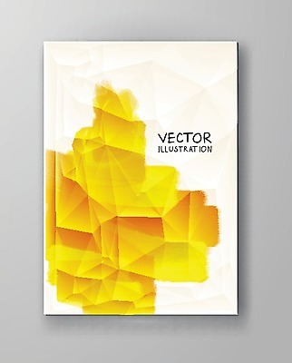 EPS 해외이미지 템플릿 디자인 배너 포스터 종이 벽 백그라운드 일러스트 벽지 수채화 미술 사람없음 그래픽 장식 노란색 페인트 얼룩 그림 캔버스 페이지 엘리먼트 해외202004 해외일러스트 컬러 문화예술 파일형식 벡터