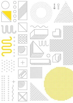 EPS 해외이미지 모양 디자인 포스터 선 백그라운드 패턴 일러스트 추상 사람없음 그래픽 장식 노란색 검은색 흰색 점 원형 기하학 팝 멤피스디자인 해외202004 해외일러스트 도형 컬러 무늬 파일형식 벡터