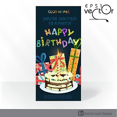 EPS 해외이미지 배너 기념일 행복 포스터 일러스트 텍스트 프레임 선물 이벤트 팜플렛 타이포그라피 사람없음 상자 파티 케이크 축하 생일 초대 축하카드 생일축하 생일카드 해외202004 해외일러스트 문자 감정 컨셉 디저트 카드_감사 파일형식 벡터