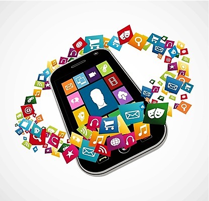 EPS 해외이미지 일러스트 모바일 사람없음 스마트폰 어플리케이션 온라인 해외202004 해외일러스트 핸드폰 스마트기기 파일형식 벡터