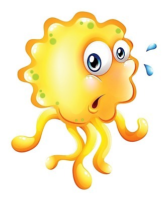 EPS 해외이미지 캐릭터 일러스트 사람없음 땀 몬스터 해외202004 해외일러스트 일러캐릭터 파일형식 벡터