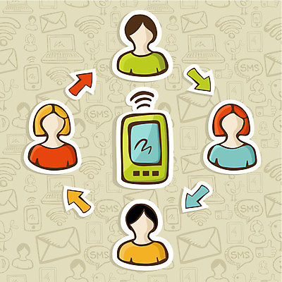 EPS 해외이미지 스티커 일러스트 비즈니스 모바일 화살 사람 사람없음 스마트폰 핸드폰 이메일 무선전화기 해외202004 해외일러스트 전자제품 스마트기기 전화기 파일형식 벡터