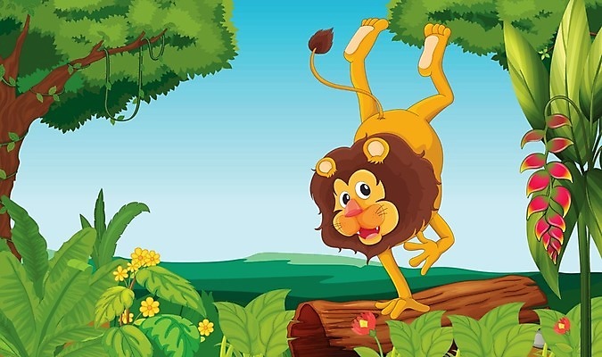 EPS 해외이미지 나무 식물 동물 캐릭터 꽃 행복 야생동물 잎 일러스트 발 자연 하늘 관리 그래픽 초록색 여름 파란색 갈색 고양이 힘 봄 자신감 입 숲 사자 열대우림 그림 코 꼬리 통나무 귀 육식동물 포도나무 공터 연극 동물상 해외202004 해외일러스트 일러캐릭터 계절 감정 컬러 포유류 문화예술 신체부위 반려동물 조형물 과일나무 생태계 파일형식 벡터