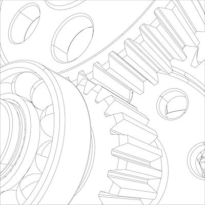 EPS 해외이미지 디자인 선 일러스트 바퀴 구멍 계획 스케치 톱니바퀴 그림 공학 베어링 와이어프레임 해외202004 해외일러스트 교육 컨셉 미술 파일형식 벡터 문화예술