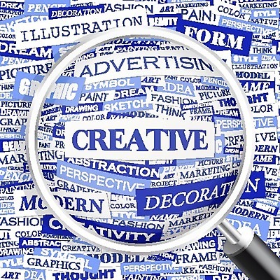 EPS 해외이미지 디자인 백그라운드 컨셉 생각 일러스트 비즈니스 텍스트 상상 돋보기 추상 아이디어 창조 사람없음 그래픽 파란색 단어 확대 마케팅 스타일 해외202004 해외일러스트 문자 컬러 무늬 파일형식 벡터