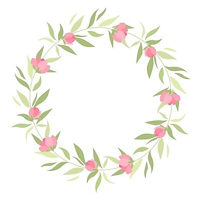 EPS 해외이미지 모양 식물 꽃잎 꽃 백그라운드 잎 일러스트 프레임 사람없음 원형 꽃프레임 프레임일러스트 국경 해외202004 해외일러스트 도형 파일형식 벡터