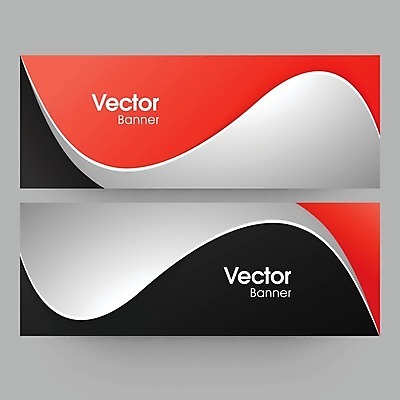 EPS 해외이미지 템플릿 배너 일러스트 추상 빨간색 세트 검은색 웹 회색 수집 해외202004 해외일러스트 컬러 무늬 인터넷 파일형식 벡터
