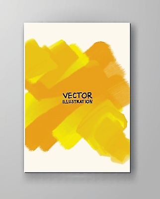 EPS 해외이미지 템플릿 디자인 배너 포스터 종이 벽 백그라운드 일러스트 벽지 수채화 미술 사람없음 그래픽 장식 노란색 페인트 얼룩 그림 캔버스 페이지 엘리먼트 해외202004 해외일러스트 컬러 문화예술 파일형식 벡터