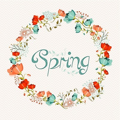 EPS 해외이미지 무료이미지 디자인 배너 꽃 백그라운드 꽃무늬 일러스트 프레임 타이포그라피 봄 원형 우아함 해외202004 해외일러스트 도형 식물 문자 계절 컨셉 무늬 파일형식 벡터 무료콘텐츠