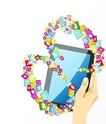 EPS 해외이미지 손 일러스트 모바일 들기 신체부위 태블릿 어플리케이션 온라인 소셜미디어 해외202004 해외일러스트 모션 사람 전자제품 스마트기기 파일형식 벡터