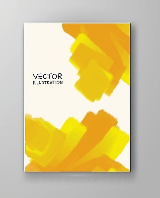 EPS 해외이미지 템플릿 디자인 배너 포스터 종이 벽 백그라운드 일러스트 벽지 수채화 미술 사람없음 그래픽 장식 노란색 페인트 얼룩 그림 캔버스 페이지 엘리먼트 해외202004 해외일러스트 컬러 문화예술 파일형식 벡터