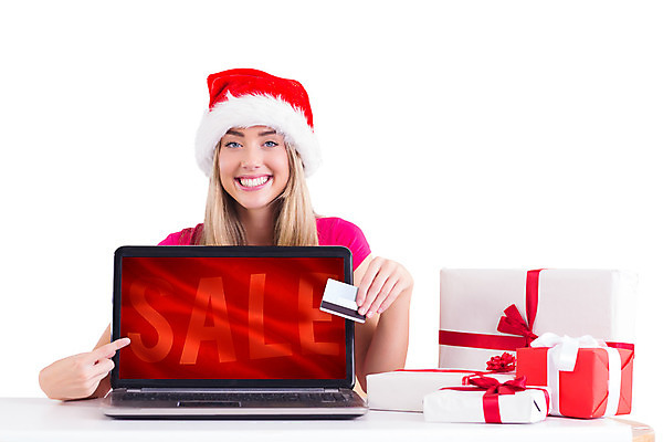 포토 JPG 해외이미지 백인 응시 여자 행복 리본 크리스마스 산타모자 선물 한명 사람 성인 노트북 쇼핑 금발 세일 축제 축하 가리킴 신용카드 온라인쇼핑 전자상거래 체크카드 스타일 성인여자한명만 해외202004 해외포토 서양인 모자_잡화 1 헤어스타일 시선 기념일 감정 컨셉 손짓 금융 전자제품 온라인 여자한명만 성인여자만 파일형식