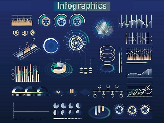 EPS 해외이미지 일러스트 그래프 사람없음 디지털 인포그래픽 UI 엘리먼트 해외202004 해외일러스트 파일형식 벡터