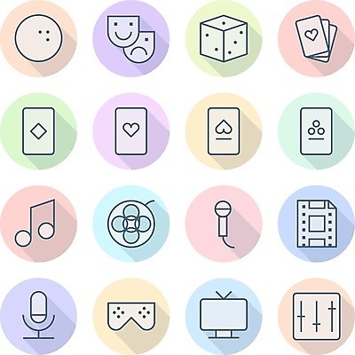 EPS 해외이미지 클립아트 디자인 선 음악 일러스트 버튼 그래픽 텔레비전 웹 소리 게임 신용카드 도박 영화관 극장 심볼 사인 UI 얇은 엘리먼트 인터페이스 해외202004 해외일러스트 인터넷 놀이 문화예술 금융 전자제품 파일형식 벡터 경제