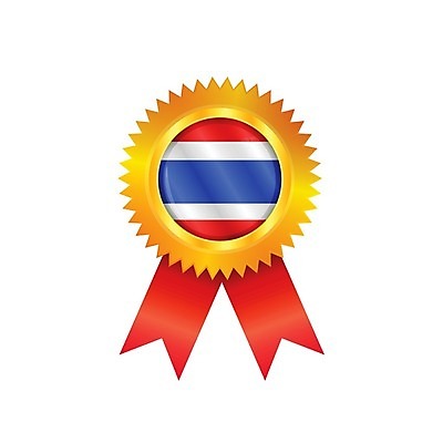 EPS 해외이미지 배너 아시아 리본 일러스트 태국 사람없음 빨간색 세계 라벨 경쟁 깃발 상패 트로피 메달 심볼 배지 광택 해외202004 해외일러스트 나라 컬러 컨셉 프레임 상_우승 상_상패 파일형식 벡터
