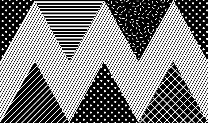 EPS 해외이미지 모양 디자인 선 파도 백그라운드 패턴 일러스트 아프리카 벽지 추상 미술 동양인 그래픽 유행 견본 일본 검은색 줄무늬 블록 흰색 점 삼각형 인쇄 시원함 질감 모자이크 마름모 기하학 남쪽 지그재그 팝 스타일 멤피스디자인 해외202004 해외일러스트 도형 나라 아시아 바다 컬러 무늬 문화예술 인종 방향 파일형식 벡터