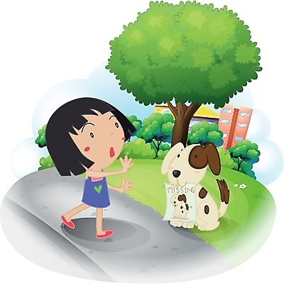 EPS 해외이미지 클립아트 나무 식물 동물 여자 포스터 종이 도로 어린이 백그라운드 일러스트 거리 사람 건물 그래픽 초록색 반려동물 흰색 구출 개 강아지 만화 그림 고립 실종 해외202004 해외일러스트 건축물 길 컬러 포유류 교통시설 사건 파일형식 벡터 건축 교통 시설
