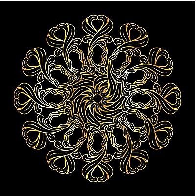 EPS 해외이미지 디자인 꽃 백그라운드 잎 꽃무늬 패턴 곡선 일러스트 추상 미술 사람없음 그래픽 장식 검은색 희망 화려 우아함 묘사 공상 대칭 아라베스크 엘리먼트 스타일 해외202004 해외일러스트 식물 감정 선 컬러 컨셉 무늬 문화예술 파일형식 벡터