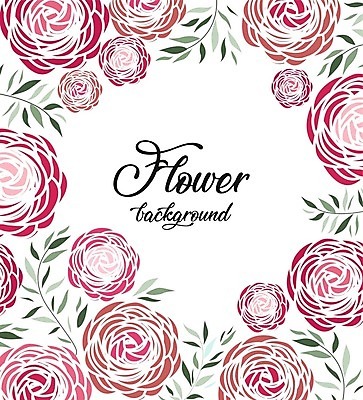 EPS 해외이미지 식물 꽃 백그라운드 잎 일러스트 프레임 사람없음 야외 보라색 화환 낭만 꽃프레임 작약 프레임일러스트 해외202004 해외일러스트 컬러 컨셉 파일형식 벡터