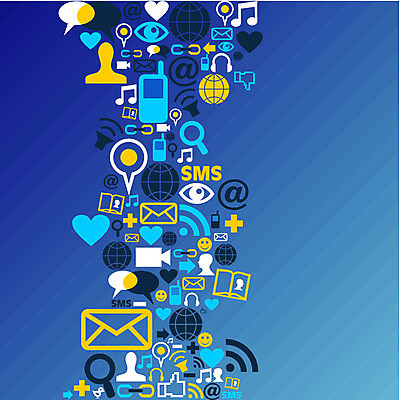 EPS 해외이미지 일러스트 비즈니스 사랑 사람 사람없음 파란색 스마트폰 지구본 검은색 이메일 토론 경영 해외202004 해외일러스트 감정 컬러 핸드폰 스마트기기 파일형식 벡터