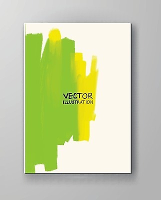 EPS 해외이미지 템플릿 디자인 배너 포스터 종이 백그라운드 일러스트 벽지 수채화 미술 사람없음 그래픽 장식 초록색 노란색 페인트 얼룩 그림 캔버스 페이지 엘리먼트 해외202004 해외일러스트 컬러 문화예술 파일형식 벡터